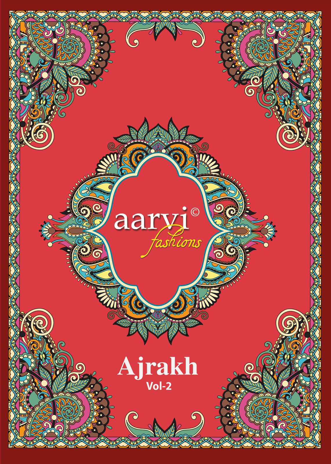 Aarvi Ajrakh Vol 2 Cotton Kurti Combo 7 pcs Catalogue
