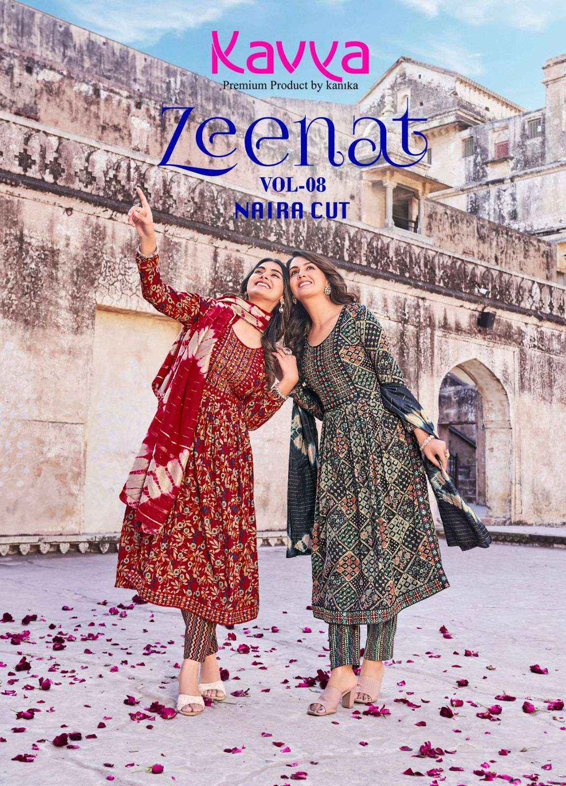 Kavya Zeenat Vol 8 Capsule Kurti Combo 10 pcs Catalogue