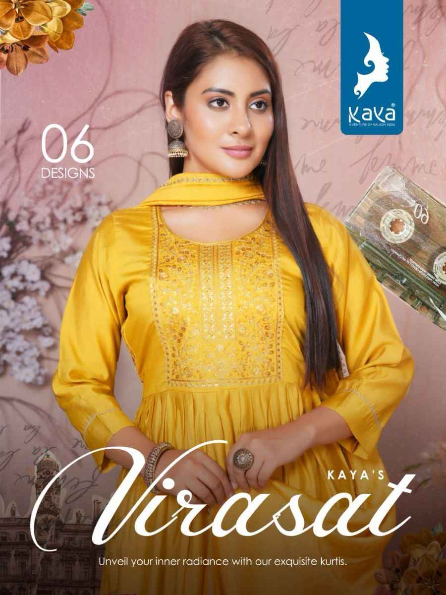 Kaya Virasat Roman Silk Kurti Combo 6 pcs Catalogue