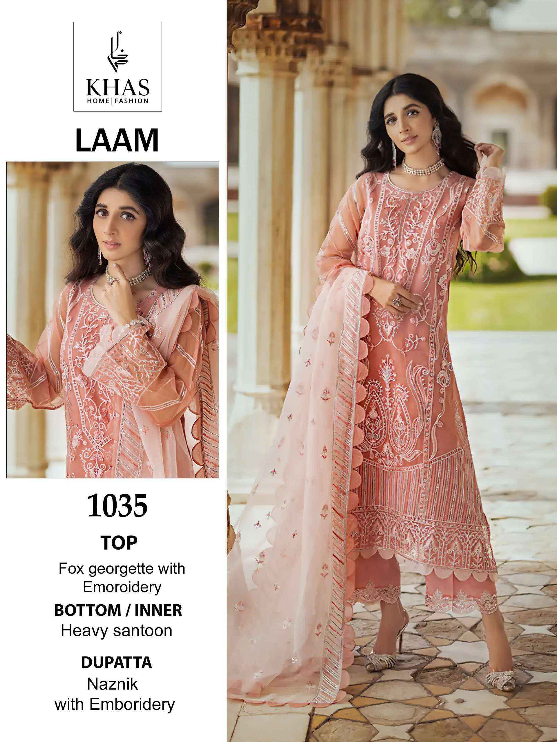 Khas Laam Georgette Dress Material Wholesale Online Mumbai