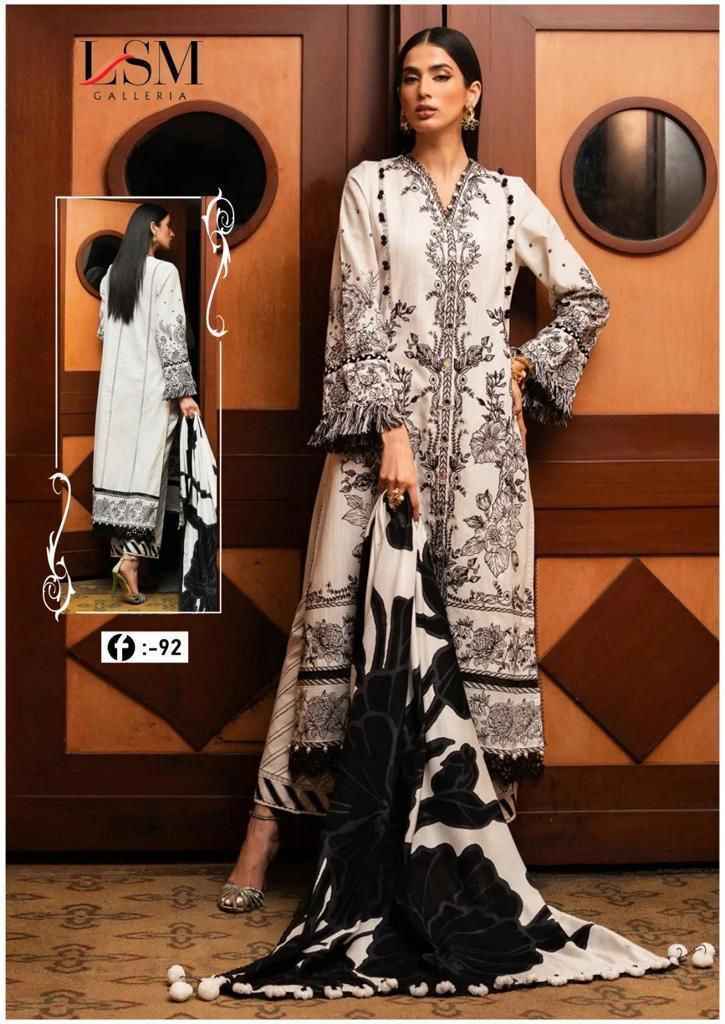 LSM Galleria Foirdous Queen Vol 9 Lawn Dress Material 6 pcs Catalogue