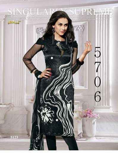 Vaishali 5700 Crape Dress Material 9 pcs Catalogue