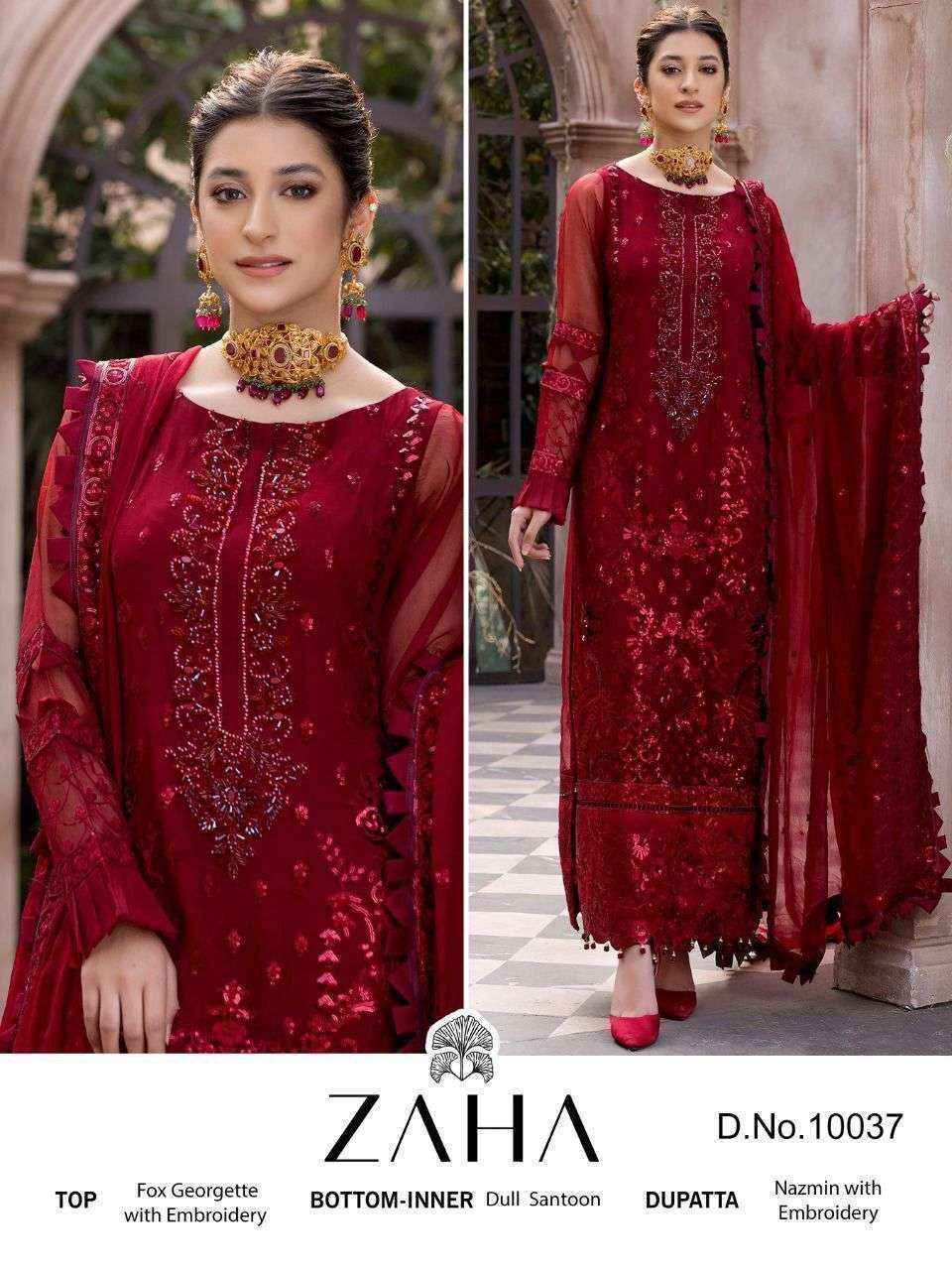 Zaha Inaya Vol 2 Georgette Dress Material 5 pcs Catalogue