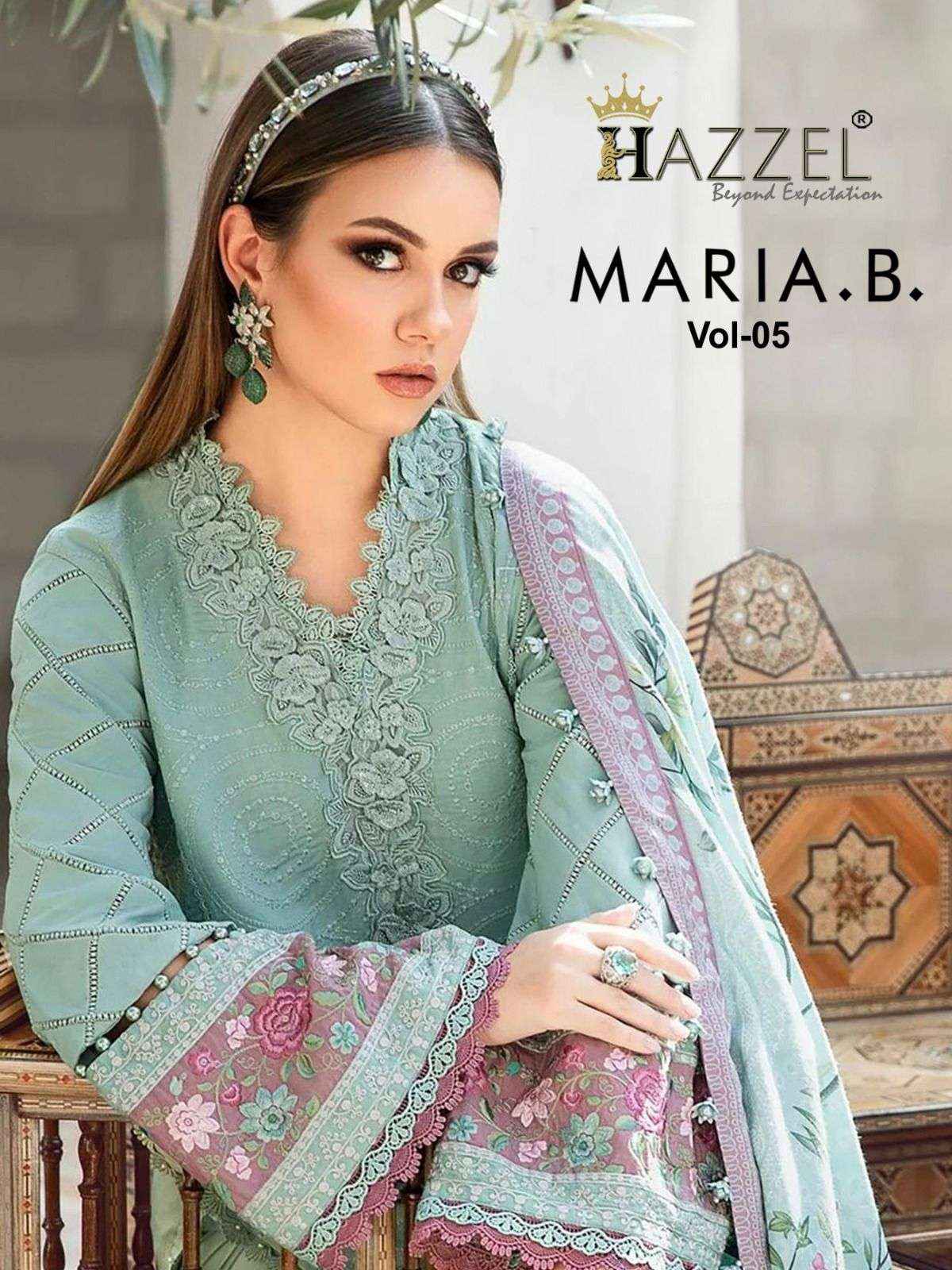 Hazzel Maria B Vol 5 Cotton Dress Material 3 pcs Catalogue