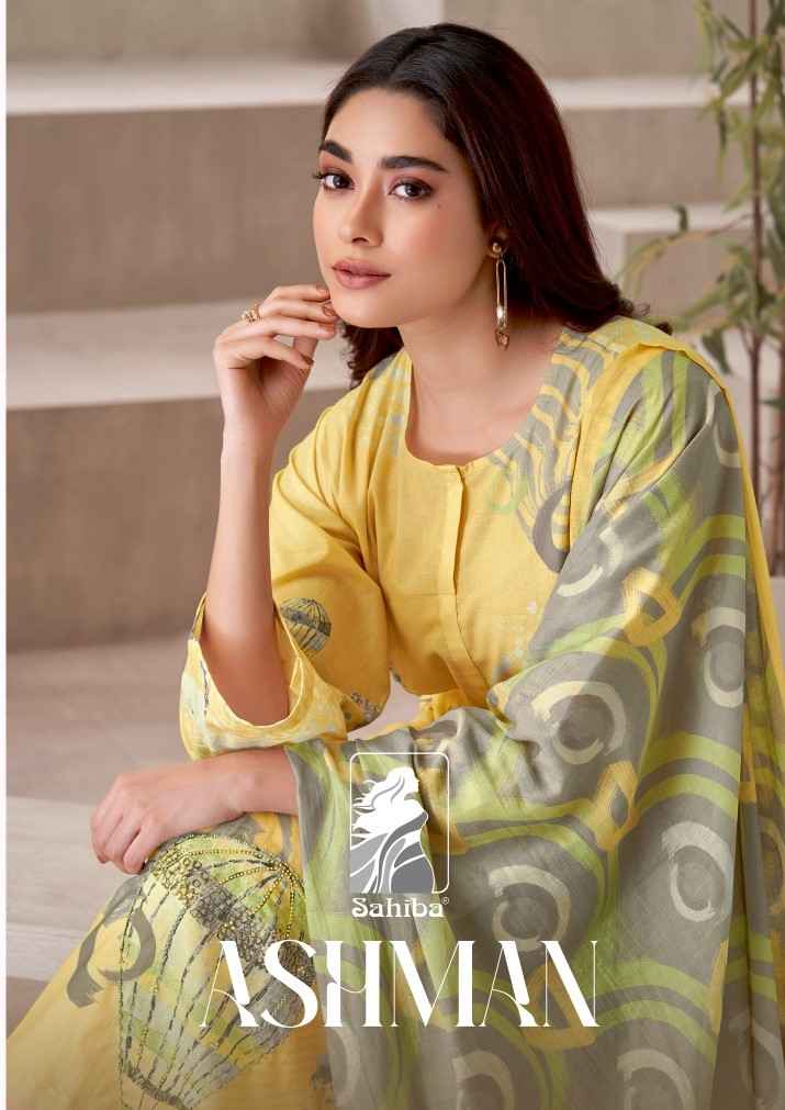 Sahiba Ashman Moscos Cotton Dress Material (2 Pc Catalog)