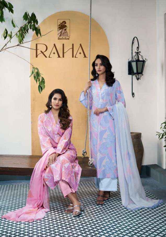 Sahiba Raha Cotton Dress Material 3 pcs Catalogue