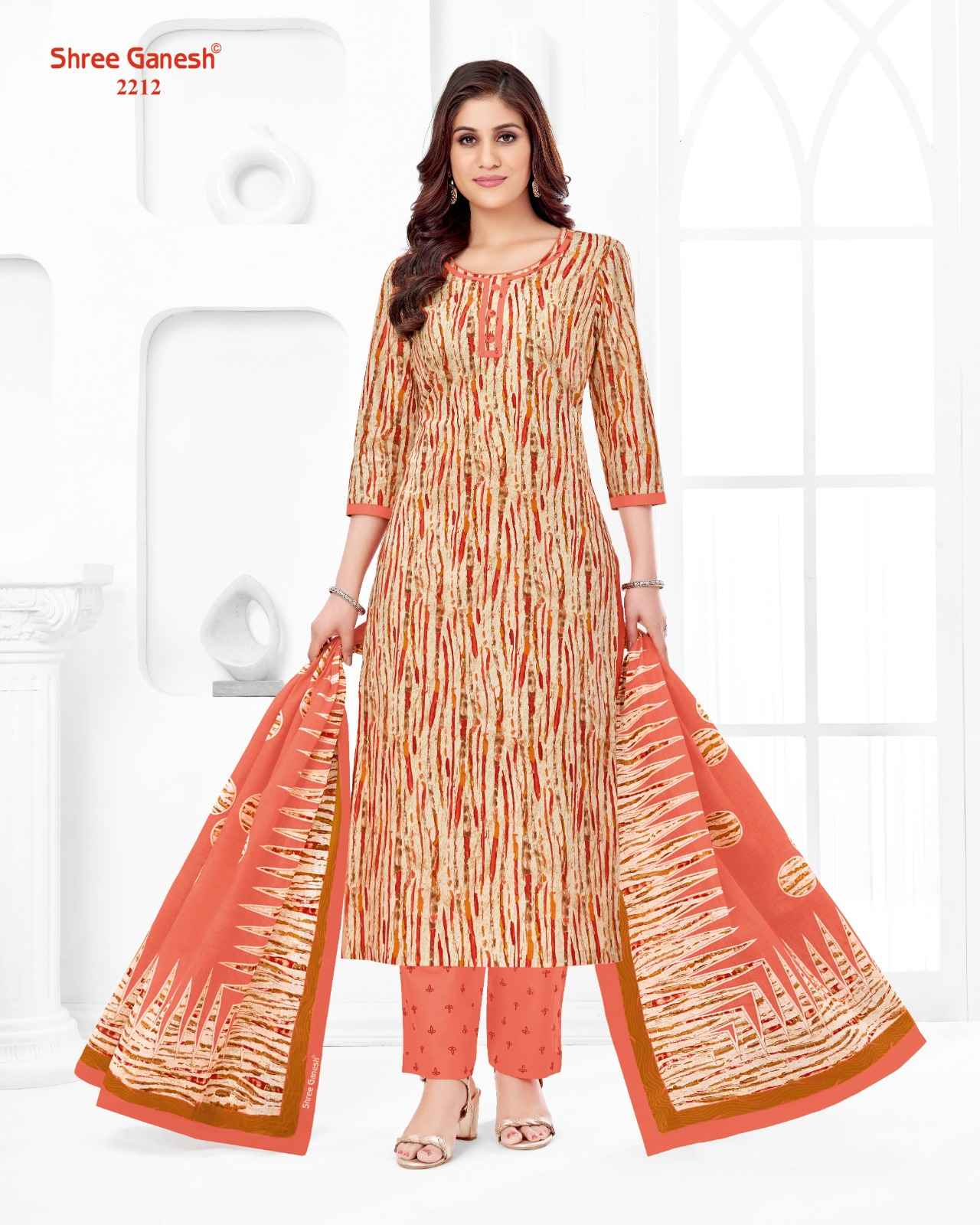 Shree Ganesh Samaiyra Vol -12 Cotton Dress Material (18 pcs Catalogue)