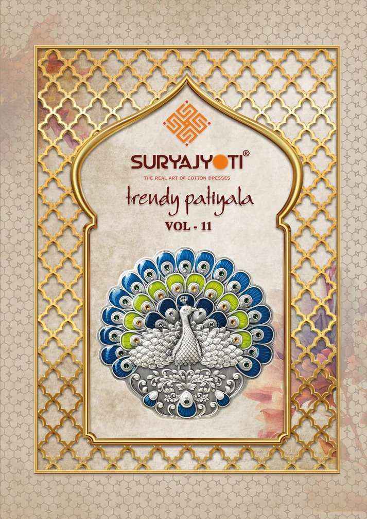 Suryajyoti Trendy Patiyala Vol 11 Cotton Dress Material 20 pcs Catalogue