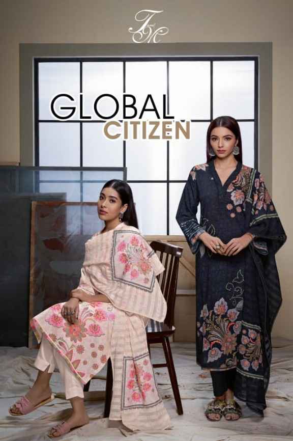 T & M Global Citizen Moscos Cotton Dress Material (6 Pc Catalog)