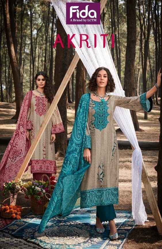 Fida Akriti Pure Cotton Dress Material (6 pcs Catalogue)