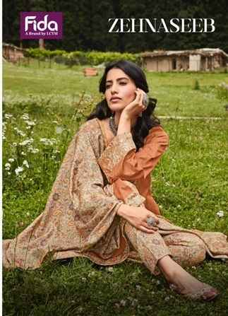 Fida Zehnaseeb Pure Cotton Dress Material (6 pcs Catalogue)