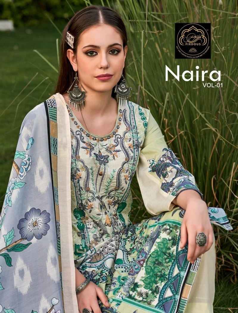 Firdous Naira Vol 1 Cotton Dress Material 6 pcs Catalogue