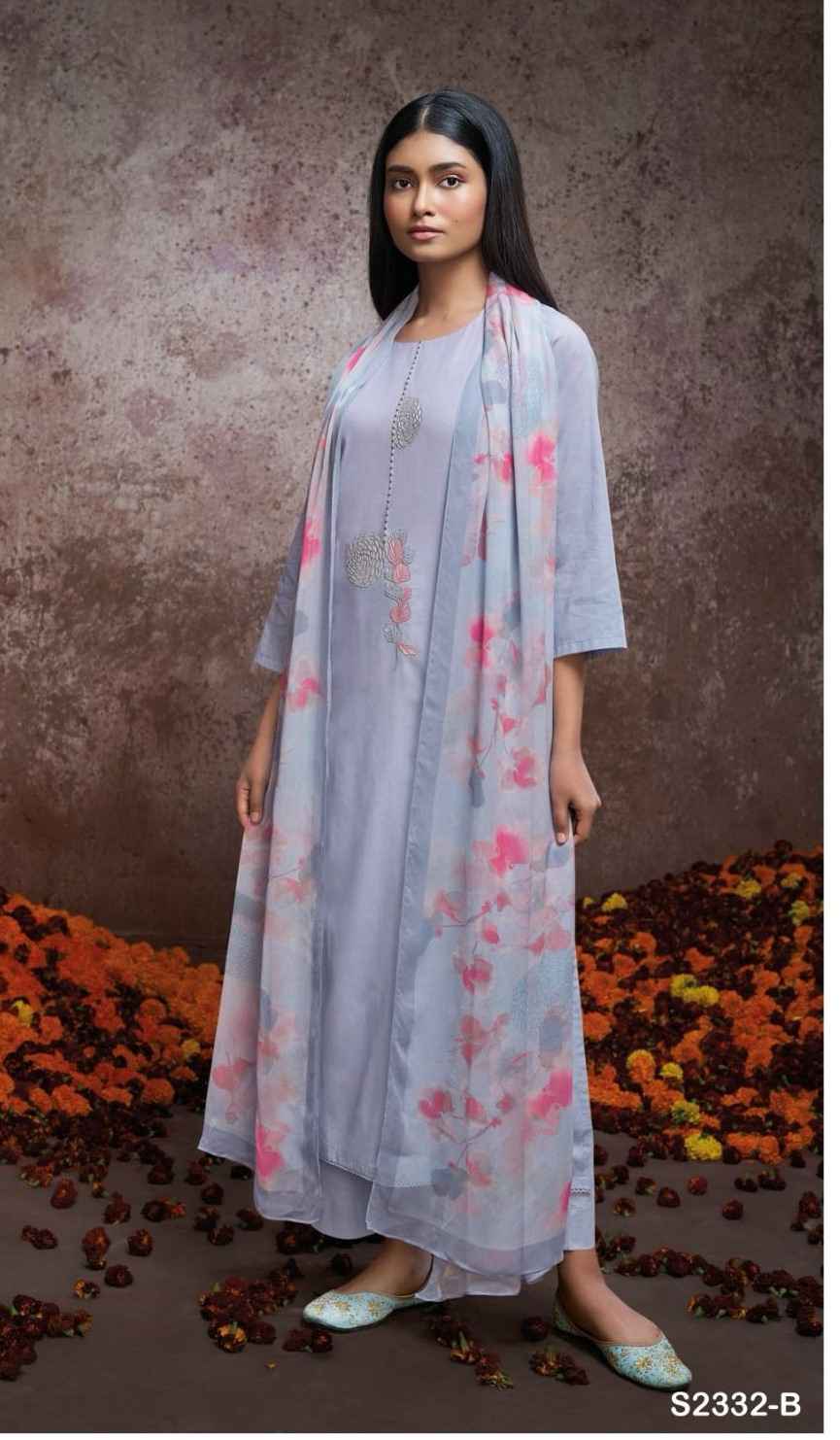 Ganga Valerie Premium Cotton Dress Material (4 Pc Catalog)
