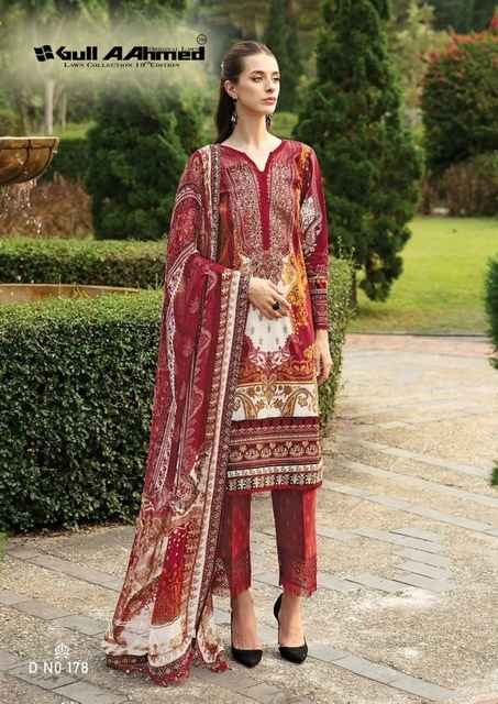 Gull Ahmed Lawn Collection Vol-19 Lawn Dress Material (6 Pc Catalouge)