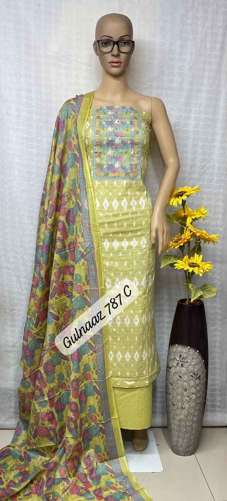 Gulnaaz Cotton Pure Viscose Cotto Non Catalog Dress Material (4 Pc Catalog)