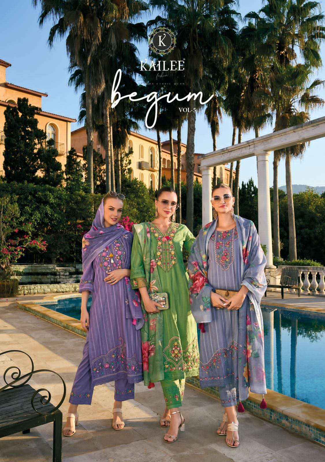 Kailee Fashion Begum Vol 5 Cotton Kurti Combo 8 pcs Catalogue