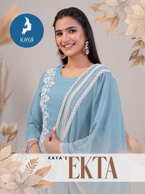 Kaya Ekta Georgette Kurti Combo 6 pcs Catalogue