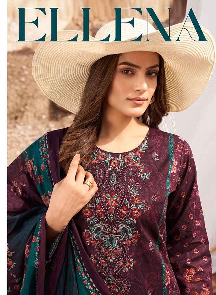 Mumtaz Arts Ellena Cotton Dress Material 6 pcs Catalogue