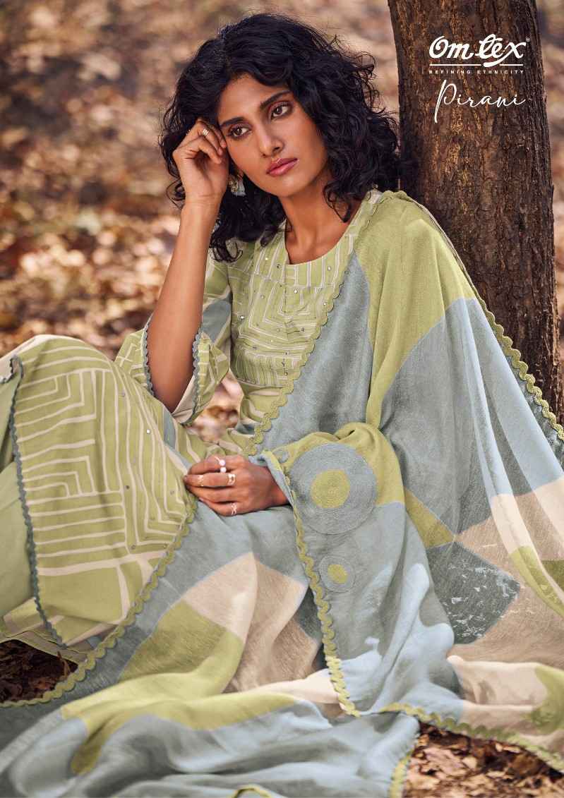 Omtex Pirani Lawn Cotton Dress Material (4 Pc Catalouge)