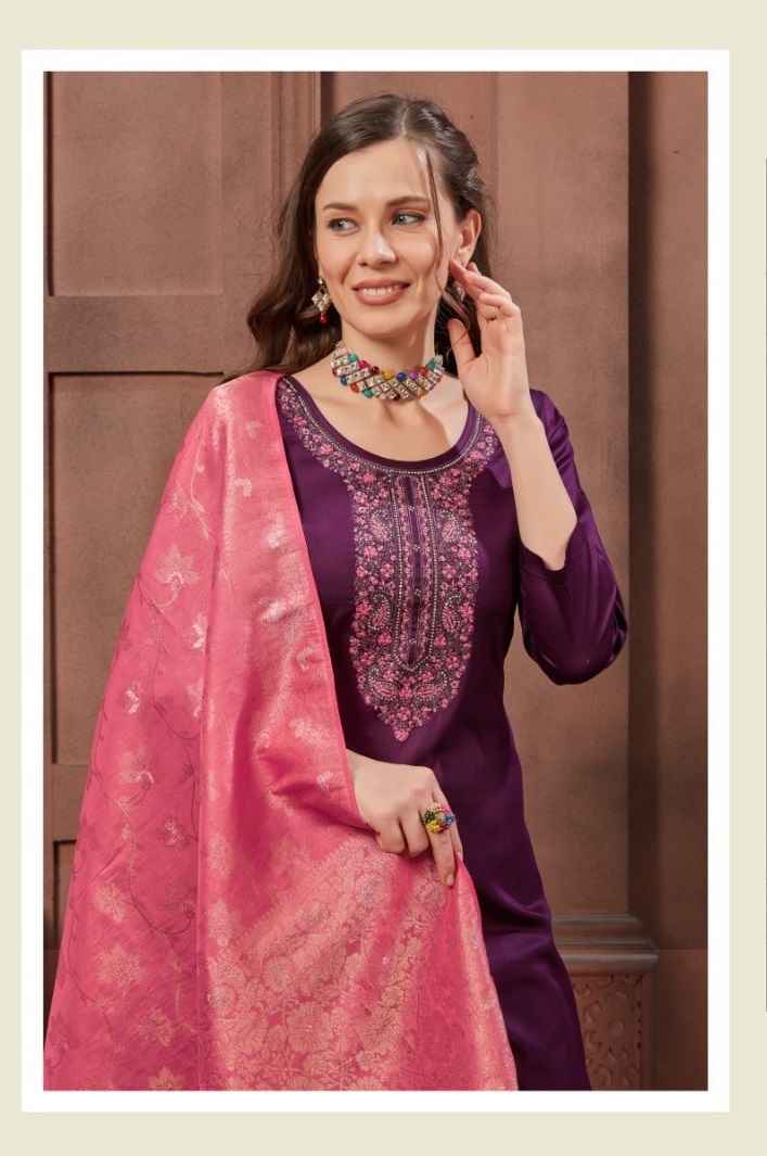 Panch Ratna Kahani Silk Dress Material 4 pcs Catalogue