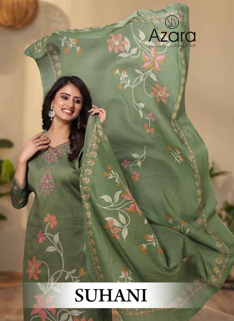 Radhika Azara Suhani Zam Cotton Dress Material (4 pcs Catalogue)