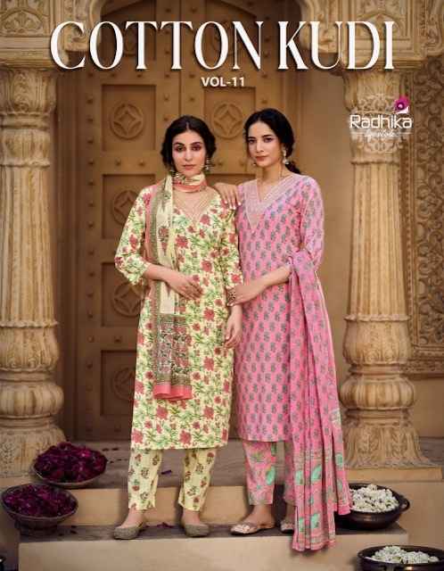 Radhika Lifestyle Cotton Kudi Vol 11 Cotton Kurti Combo 8 pcs Catalogue