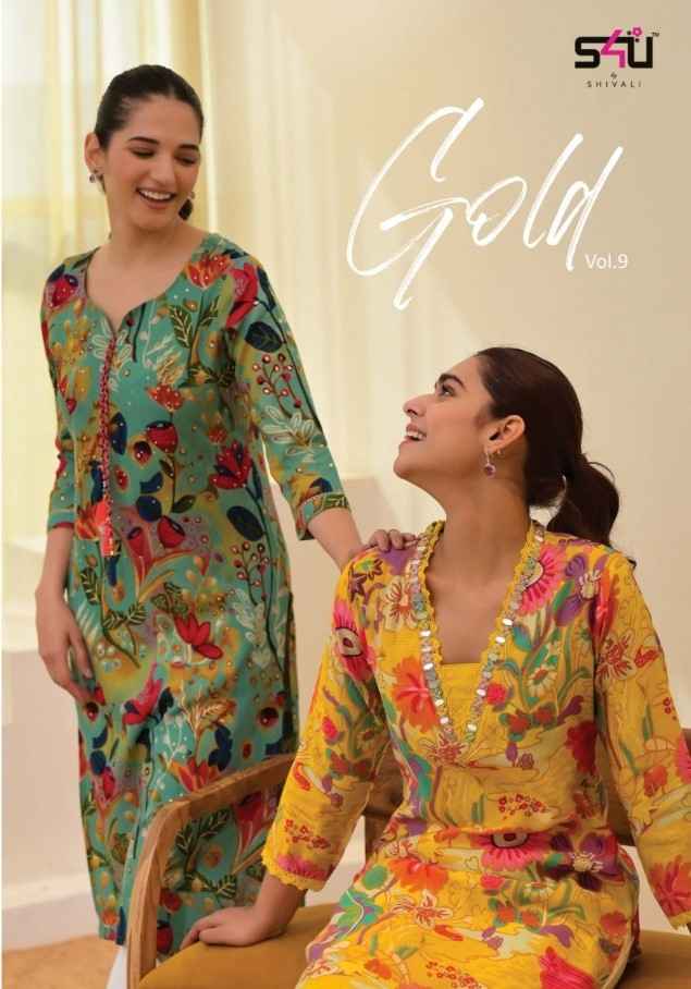 S4U Gold Vol-9 Rayon Kurti (6 pc Cataloge)