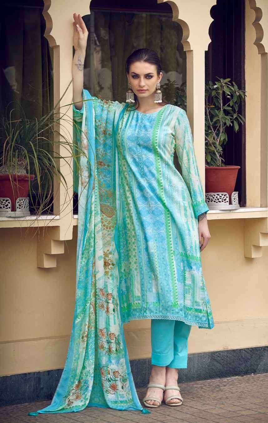 Sadhana Fashion Ryssa Pure Muslin Dress Material (8 Pc Catalog)