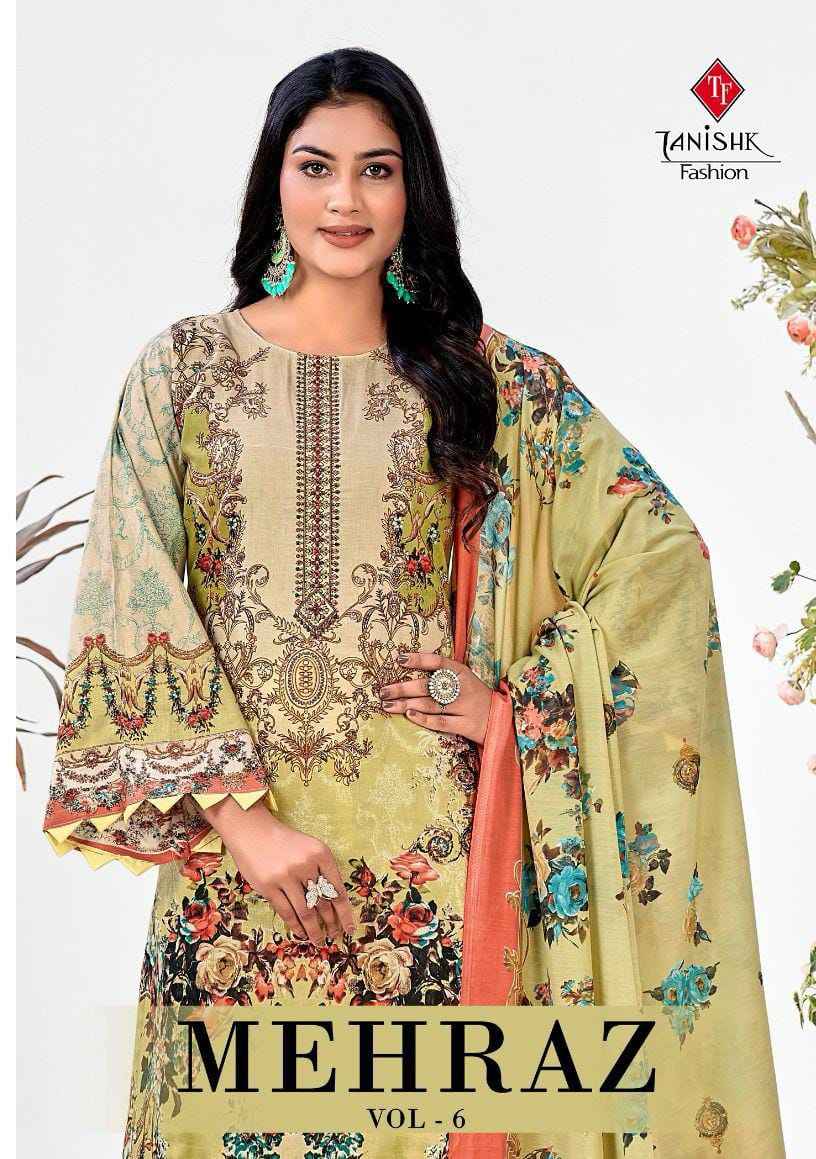 Taniksh Fashion Mehraz Vol-6 Cambric Cotton Suit (8 pcs Catalogue)