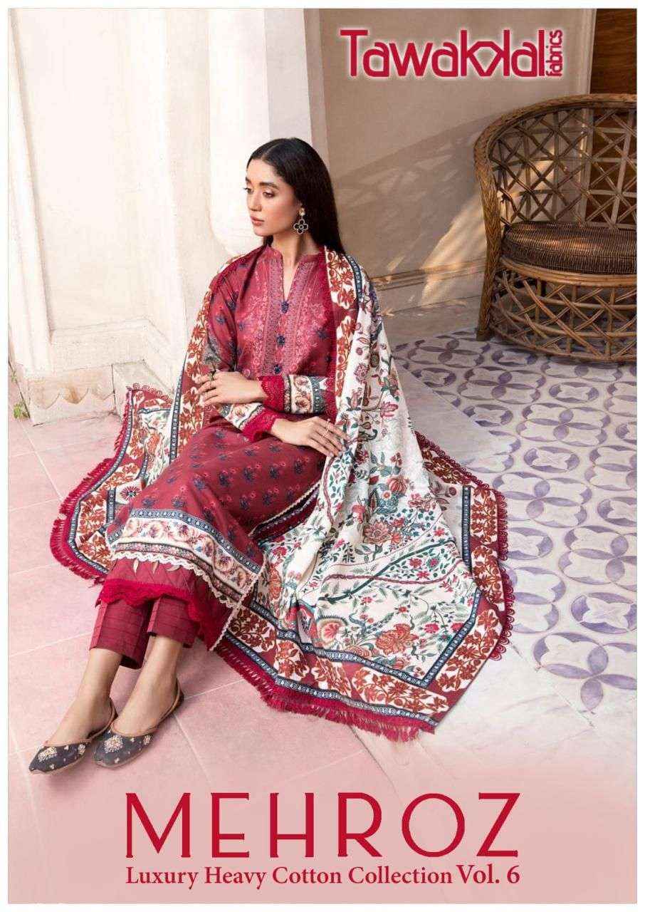 Tawakkal Mehroz Luxury Heavy Cotton Collection Vol 6 Cotton Dress Material 10 pcs Catalogue