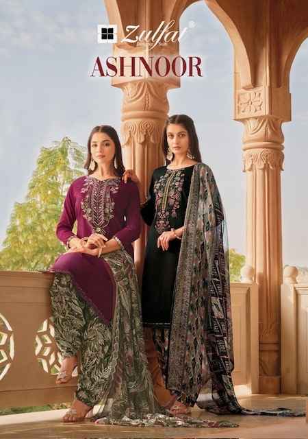 Zulfat Ashnoor Cotton Dress Material 8 pcs Catalogue