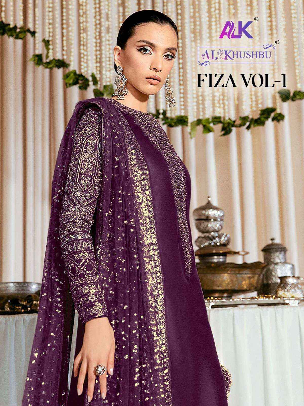 Al Khushbu Fiza Vol 1 Georgette Dress Material 4 pcs Catalogue