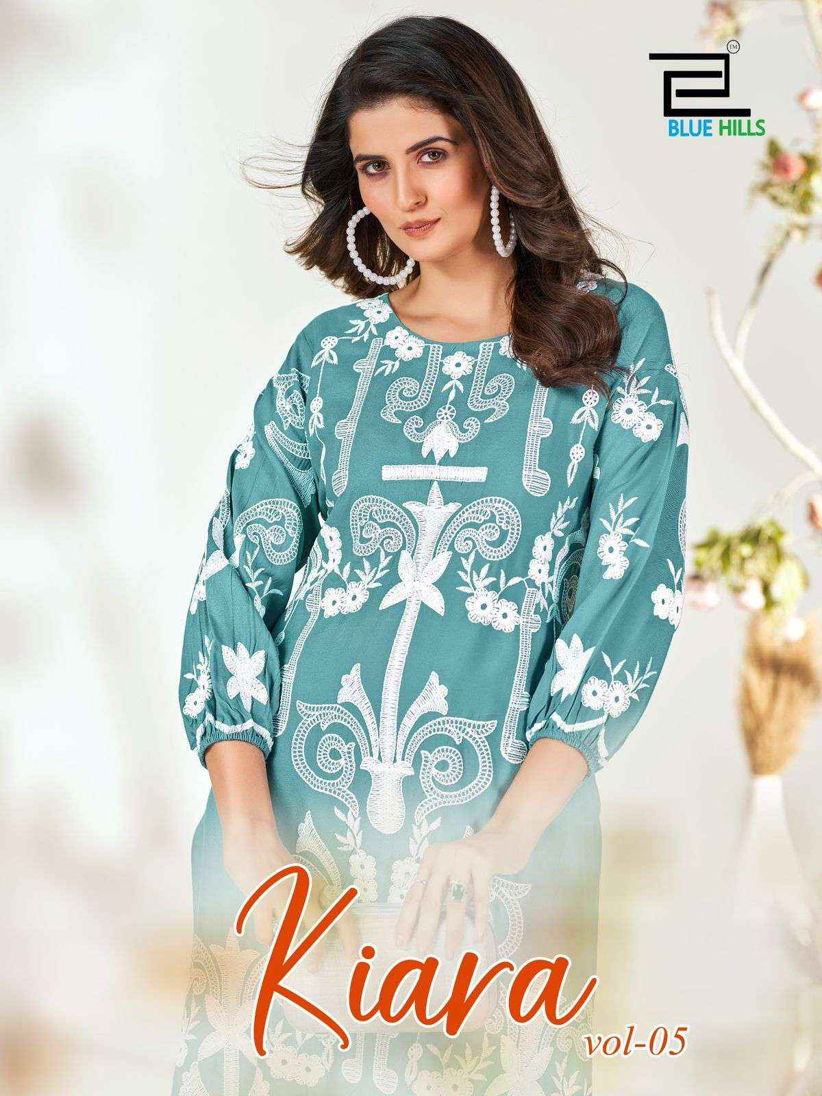 Blue Hills Kiara Vol-5 Rayon Kurti 6 Pcs Catalog