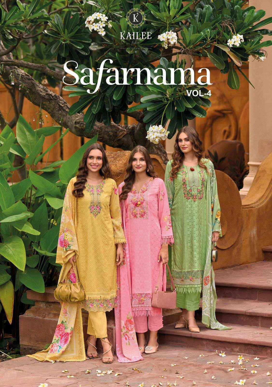 Kailee Fashion Safarnama Vol 4 Viscouse Kurti Combo 6 pcs Catalogue