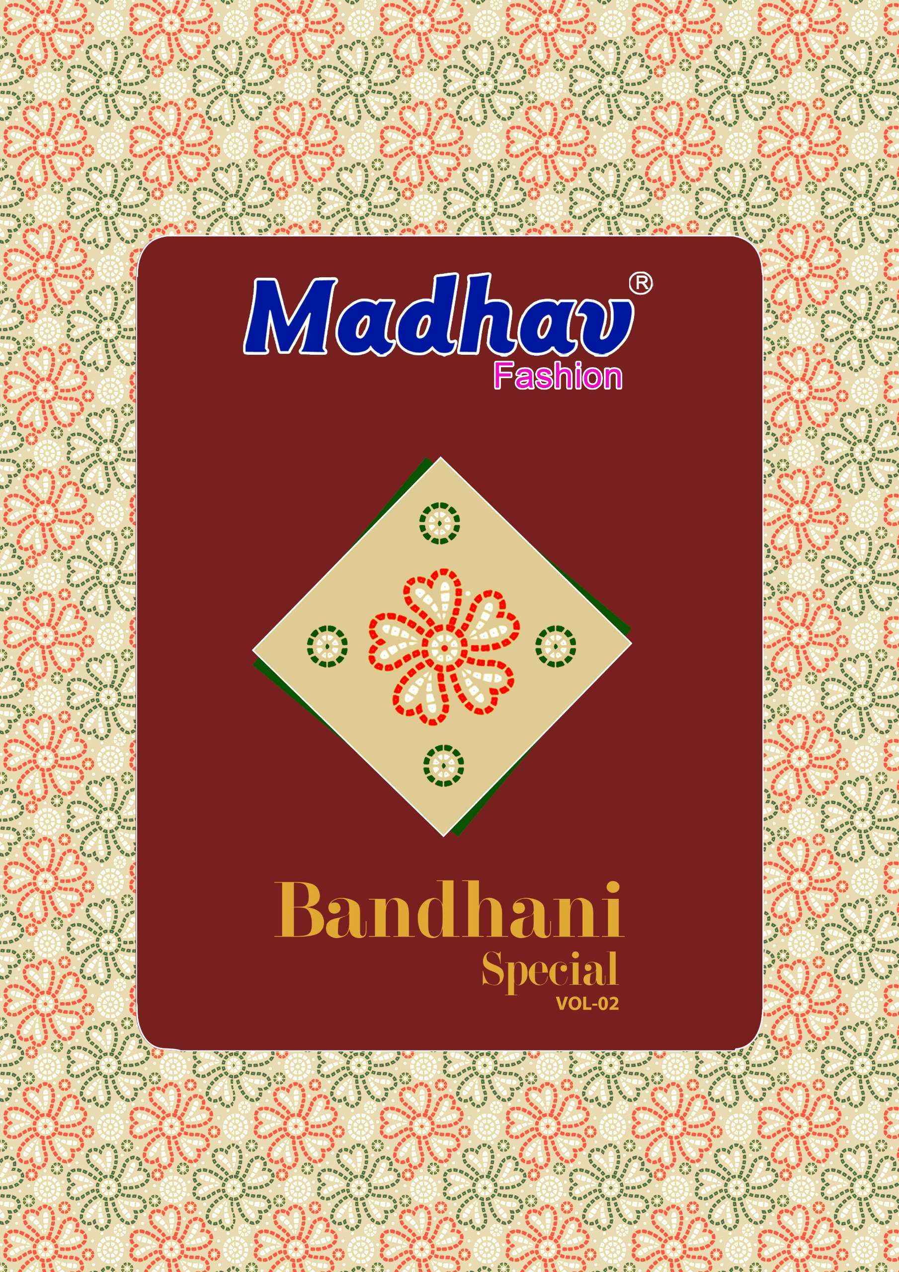 Madhav Fashion Bandhani Special Vol 2 Cotton Dress Material 10 pcs Catalogue
