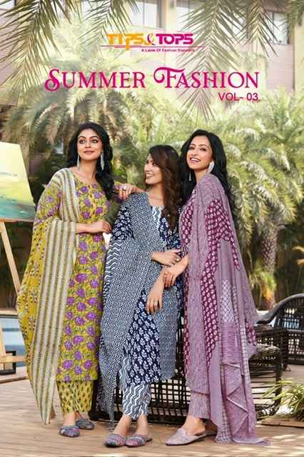Tips & Tops Summer Fashion Vol 3 Cotton Kurti Combo 6 pcs Catalogue