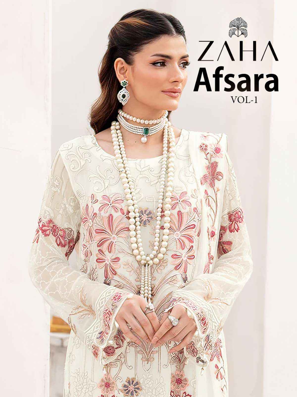 Zaha Afsara Vol 1 Georgette Dress Material 3 pcs Catalogue