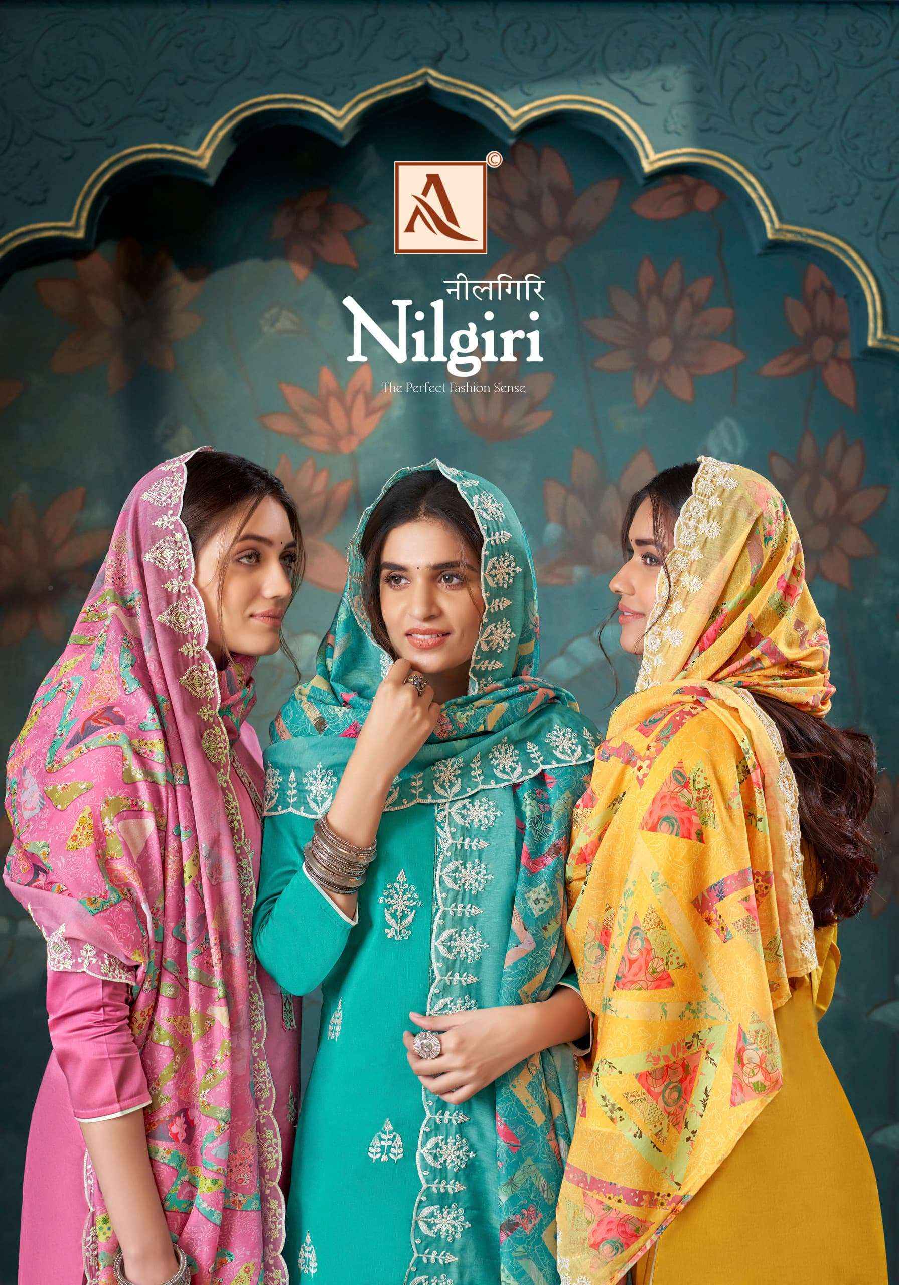 Alok Nilgiri Jam Cotton Dress Material 6 pcs Catalogue