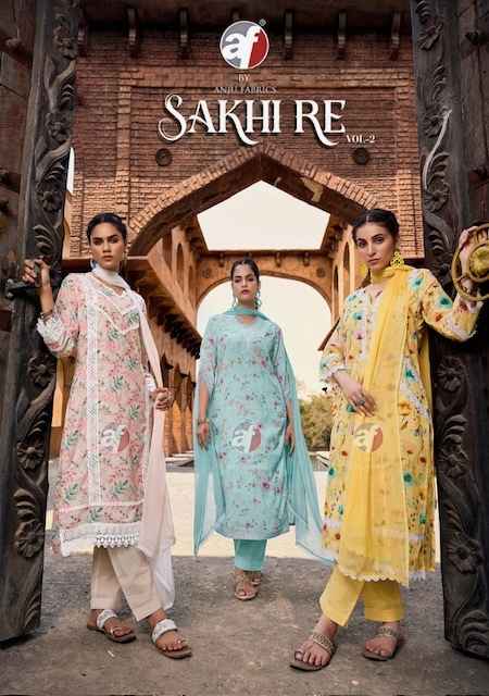 Anju Fabrics Sakhi Re Vol 2 Cotton Kurti Combo 6 pcs Catalogue