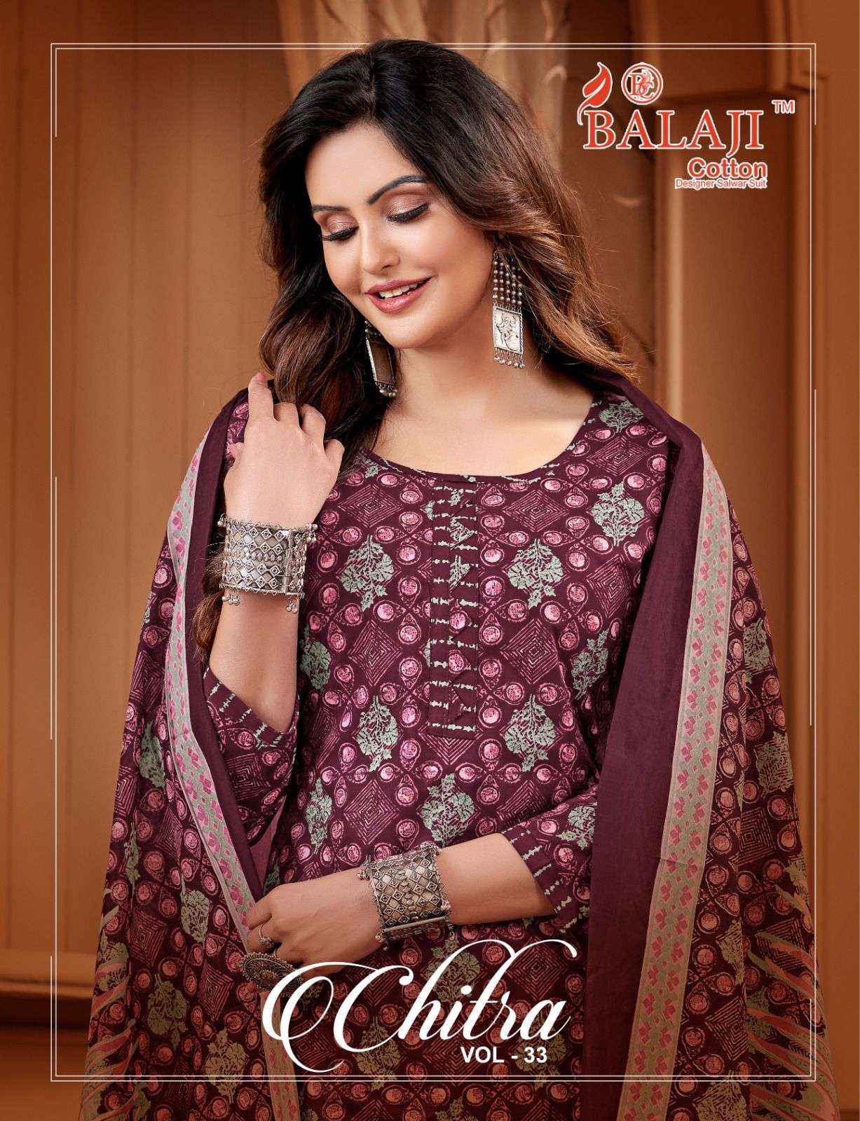 Balaji Chitra Vol-33 Cotton Dress Material (12 pcs Catalogue)