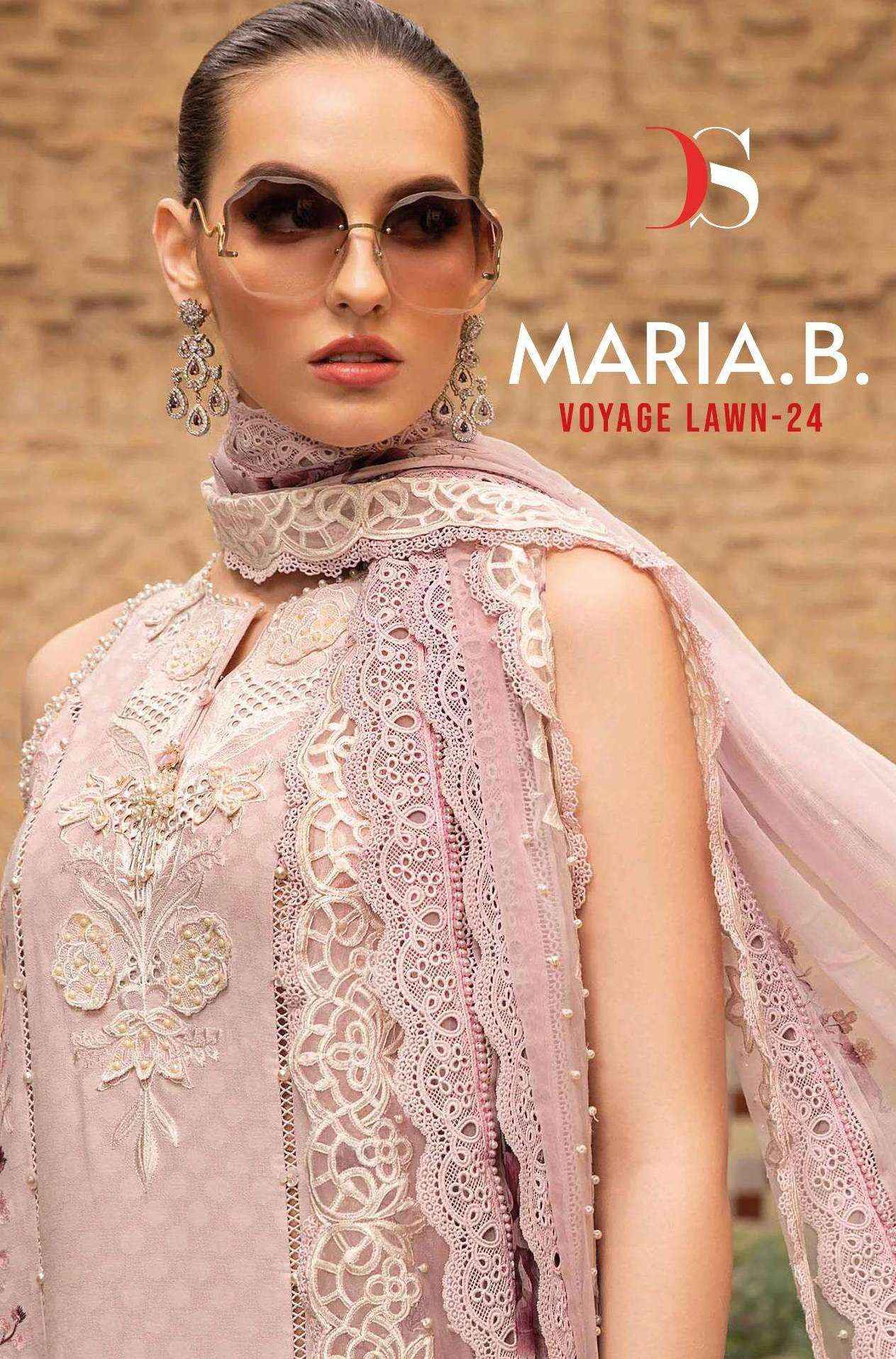 Deepsy Maria B Voyage Lawn 24 Cotton Dress Material 6 pcs Catalogue
