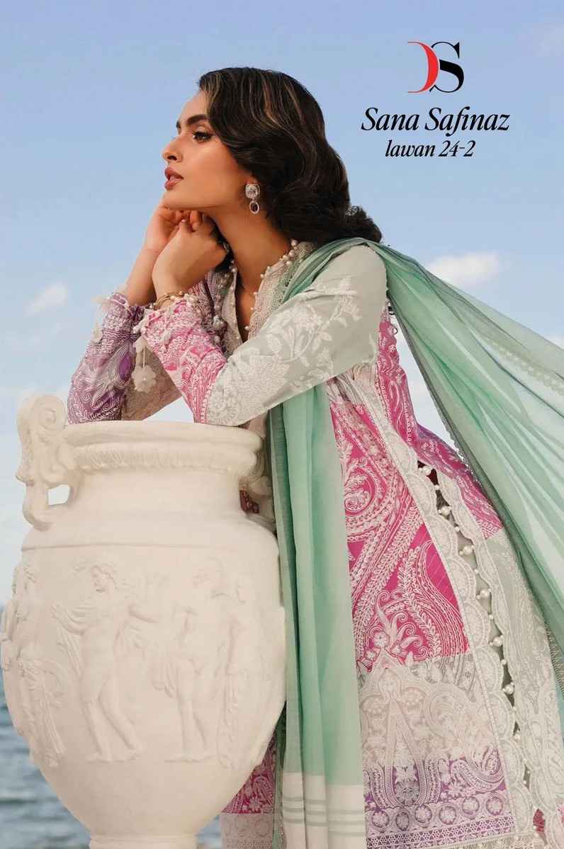 Deepsy Sana Safinaz Muzlin Vol-24 -2 Cotton Dress Material (8 pcs Catalogue)