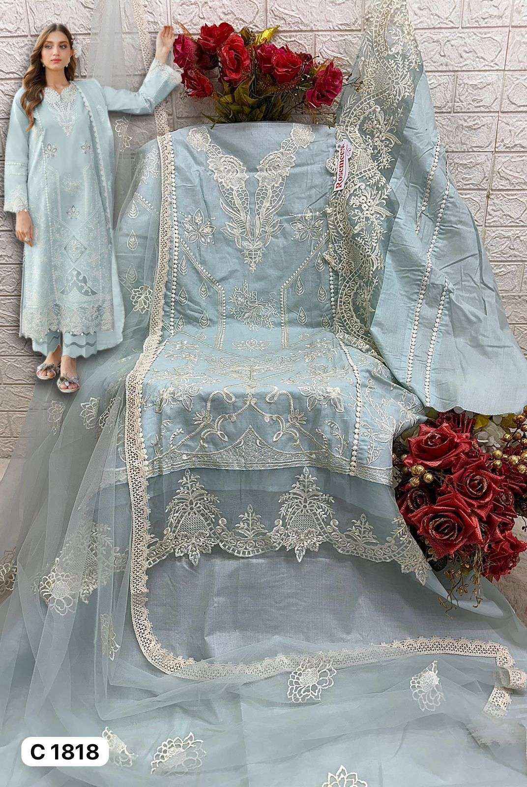 Fepic Rosemeen C 1818 Cotton Dress Material 2 pcs Catalogue