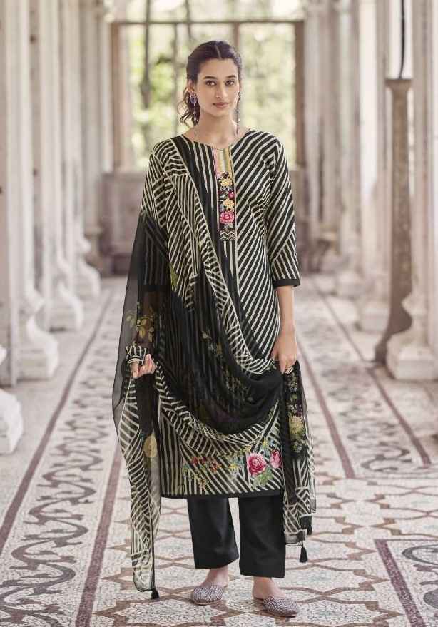 Karachi Print Flower Garden Cambric dress Material (6 pcs Catalogue)
