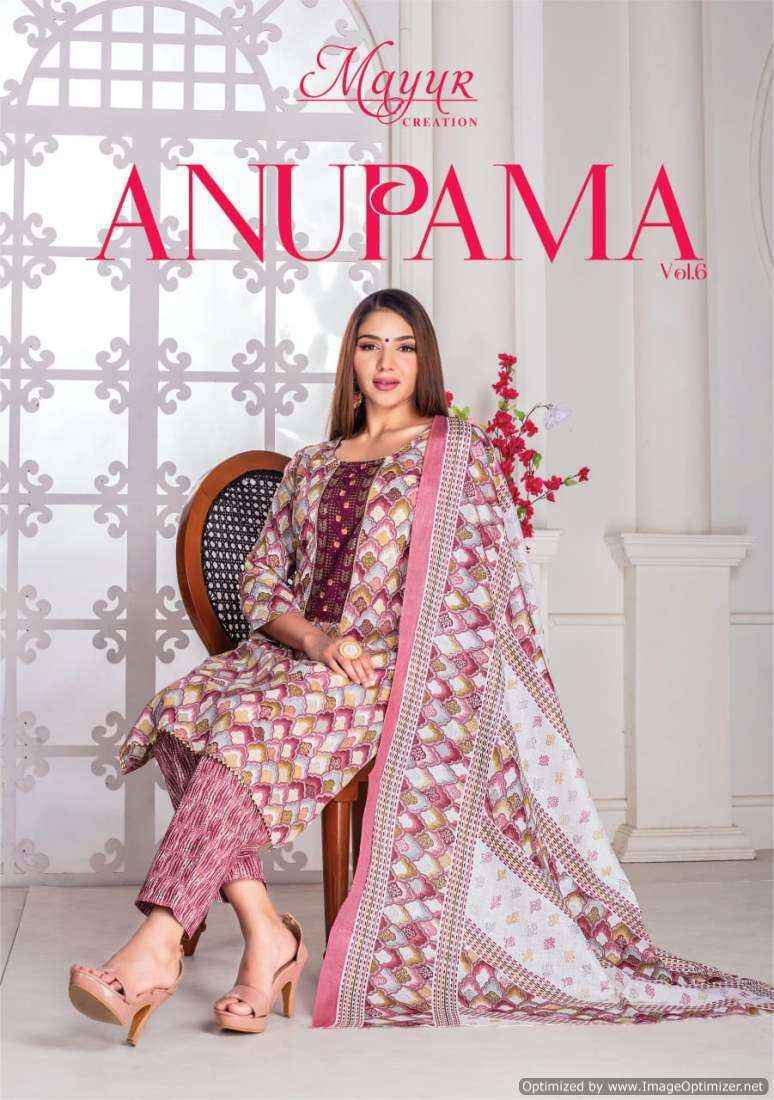 Mayur Anupama Vol 6 Cotton Dress Material 10 pcs Catalogue