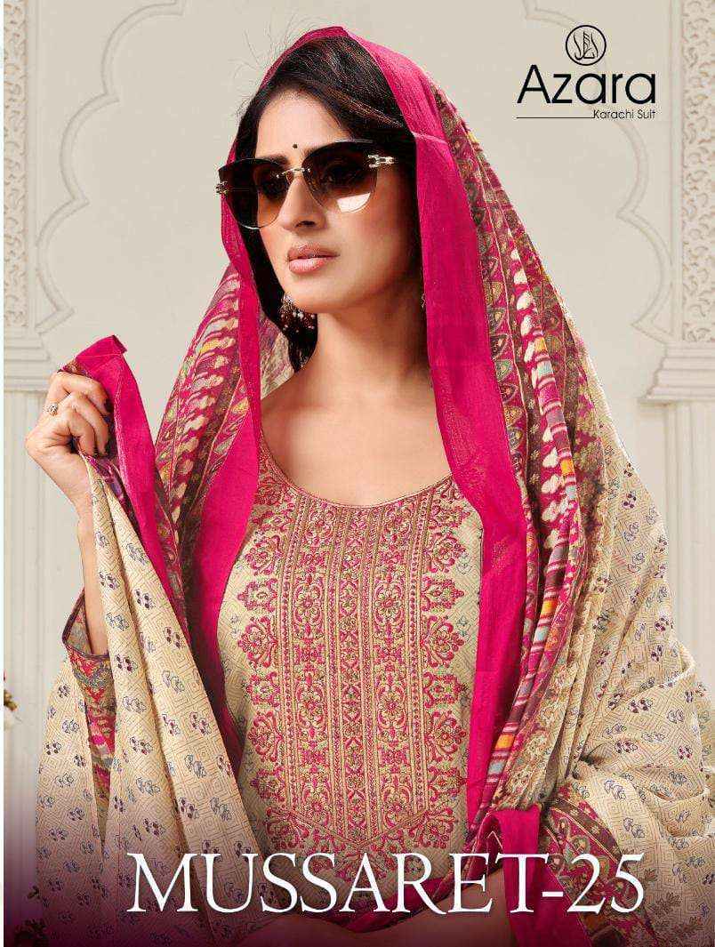 Radhika Fashion Azara Mussaret Vol 25 Jam Cotton Dress Material 4 pcs Catalogue
