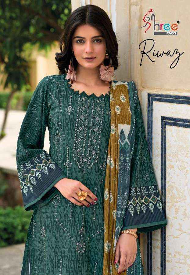 Shree Fabs Riwaz Cotton Dress Material 4 pcs Catalogue