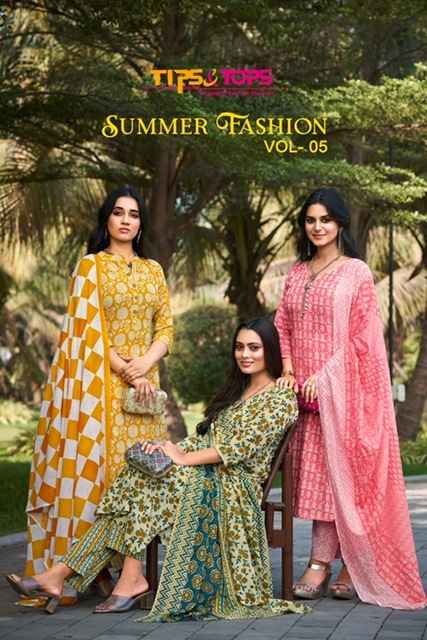Tips & Tops Summer Fashion Vol 5 Cotton Kurti Combo 6 pcs Catalogue