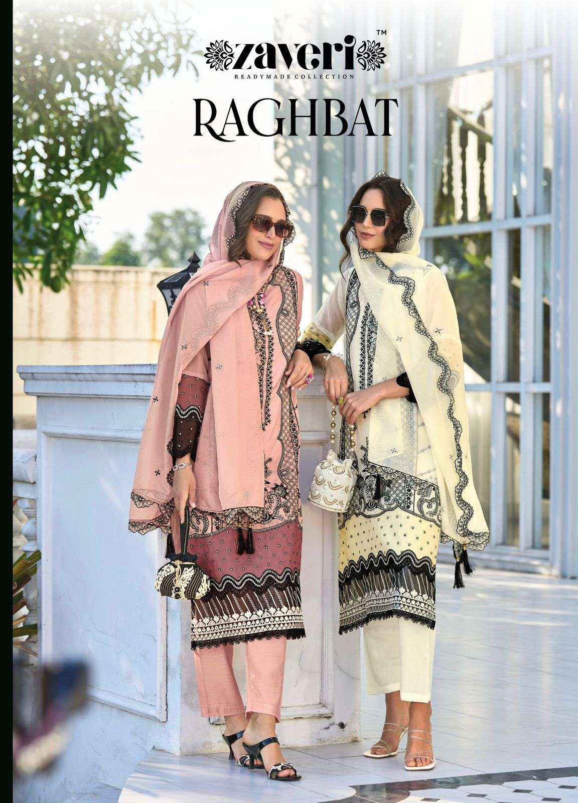 Zaveri Raghbat Radymade Organza Dress 3 pcs Catalogue