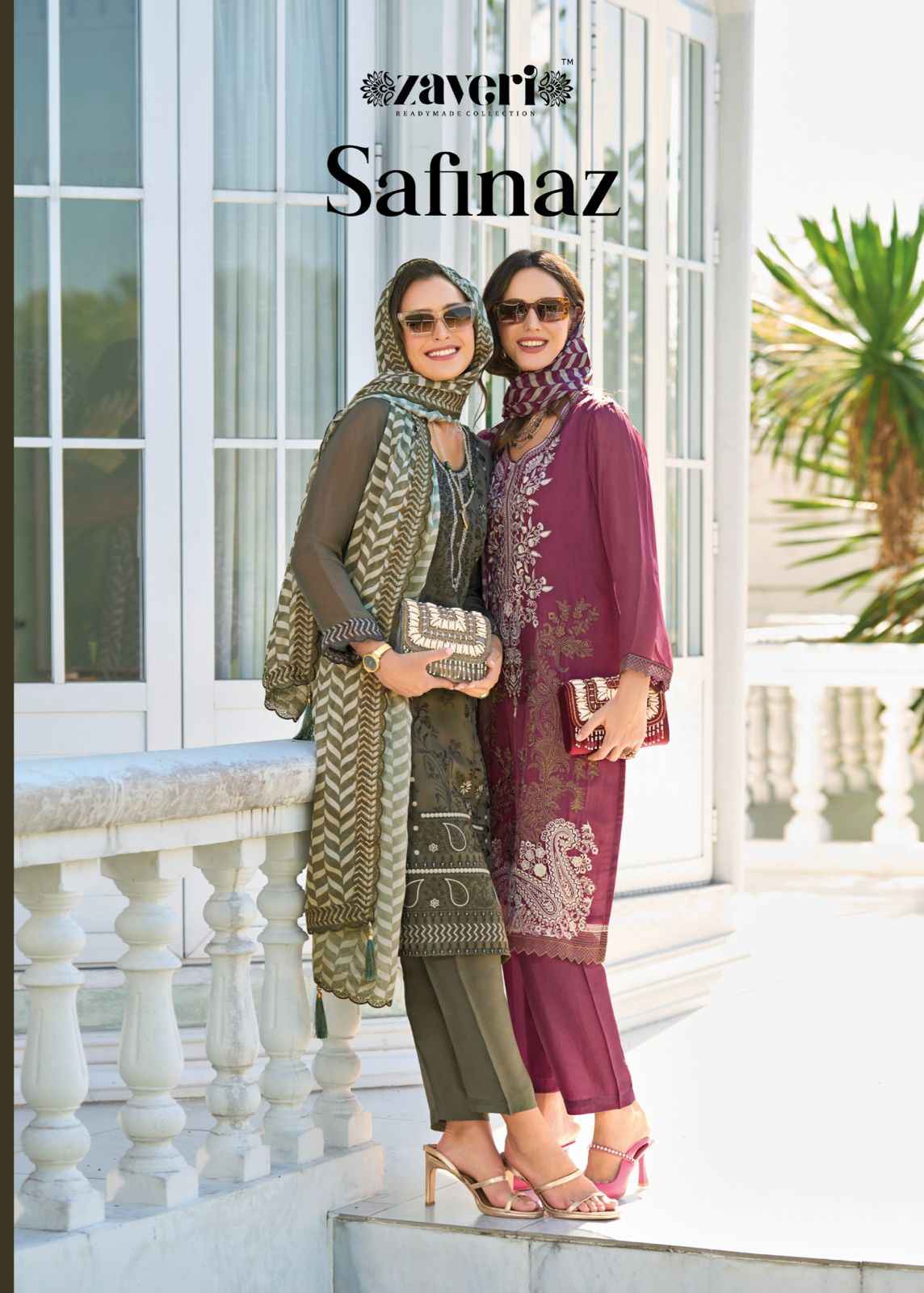 Zaveri Safinaz Soft Organza Readymade Suit (3 Pc catalog)